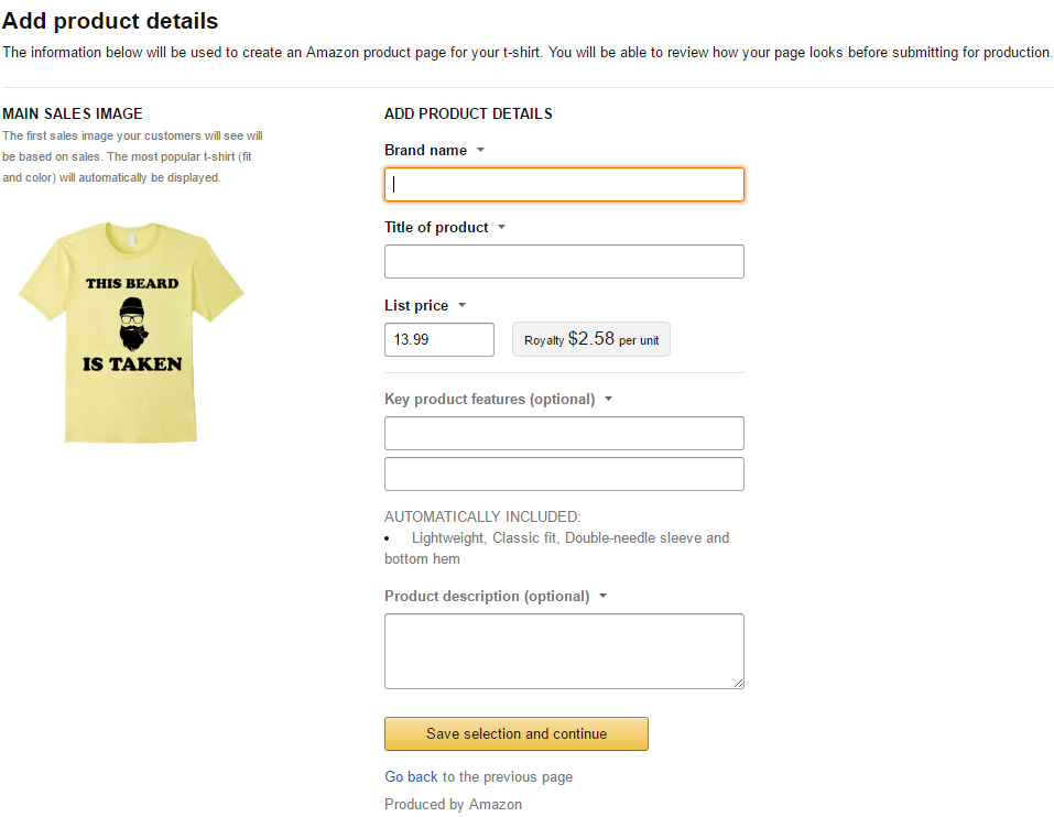 amazon merch t shirt quality